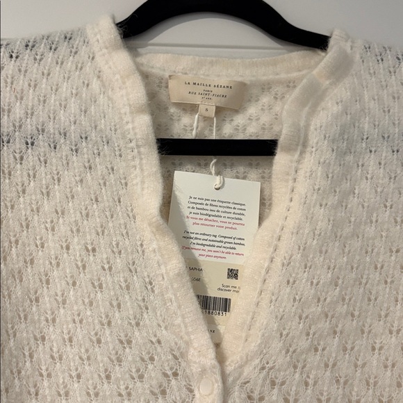 Sezane Saphia Cardigan Ecru - Size S - Picture 4 of 8